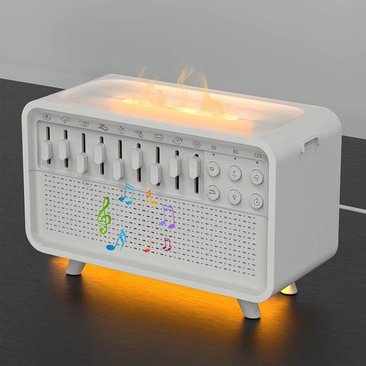 3 in 1 Bluetooth Speaker White Noise Sleep Aid Night Light Humidifier All-In-One Machine Free Combination of 8 Goup Nature Sound