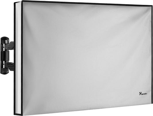 Outdoor TV Cover 50 Inch Weatherproof | TV Cover for outside | 50 Inch Outdoor Waterproof Smart Shield TV Screen Protector for Outside-Gray